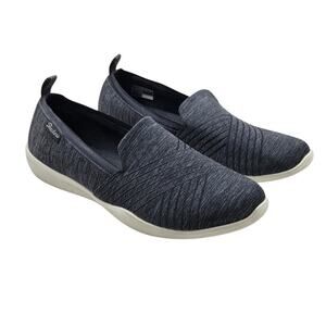Skechers Newbury St Better Together Gray Slip-On Sneakers Women’s 8